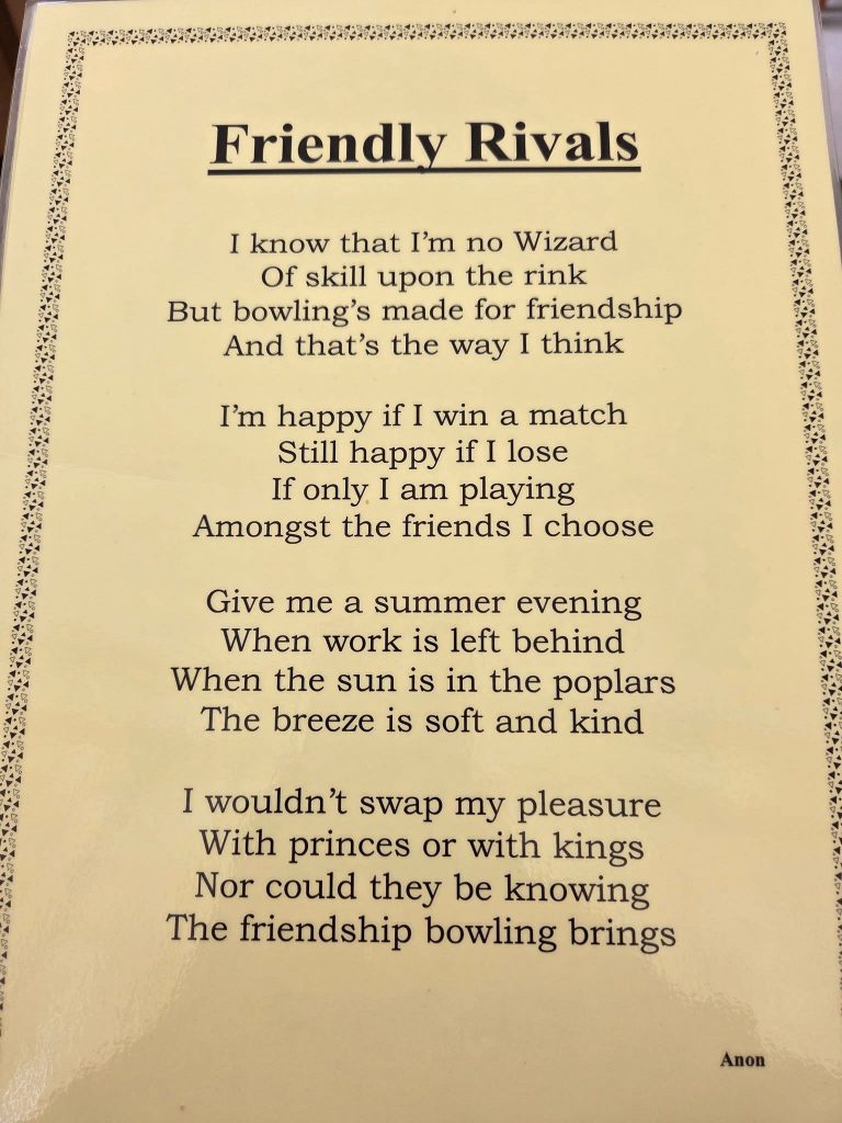 Bowls Poem